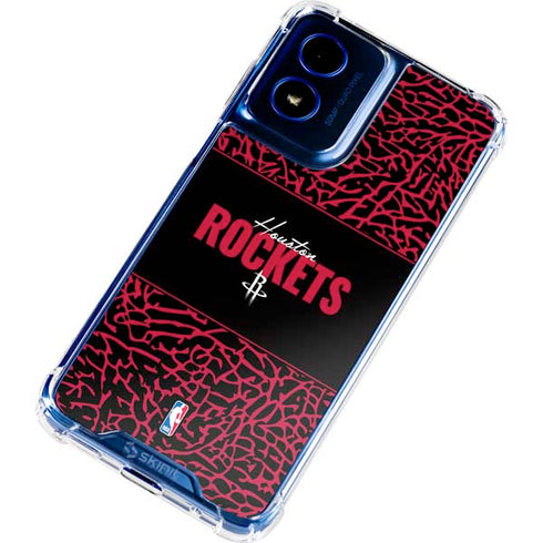 NBA Houston Rockets Elephant Print Moto G 5G (2024) Clear Case